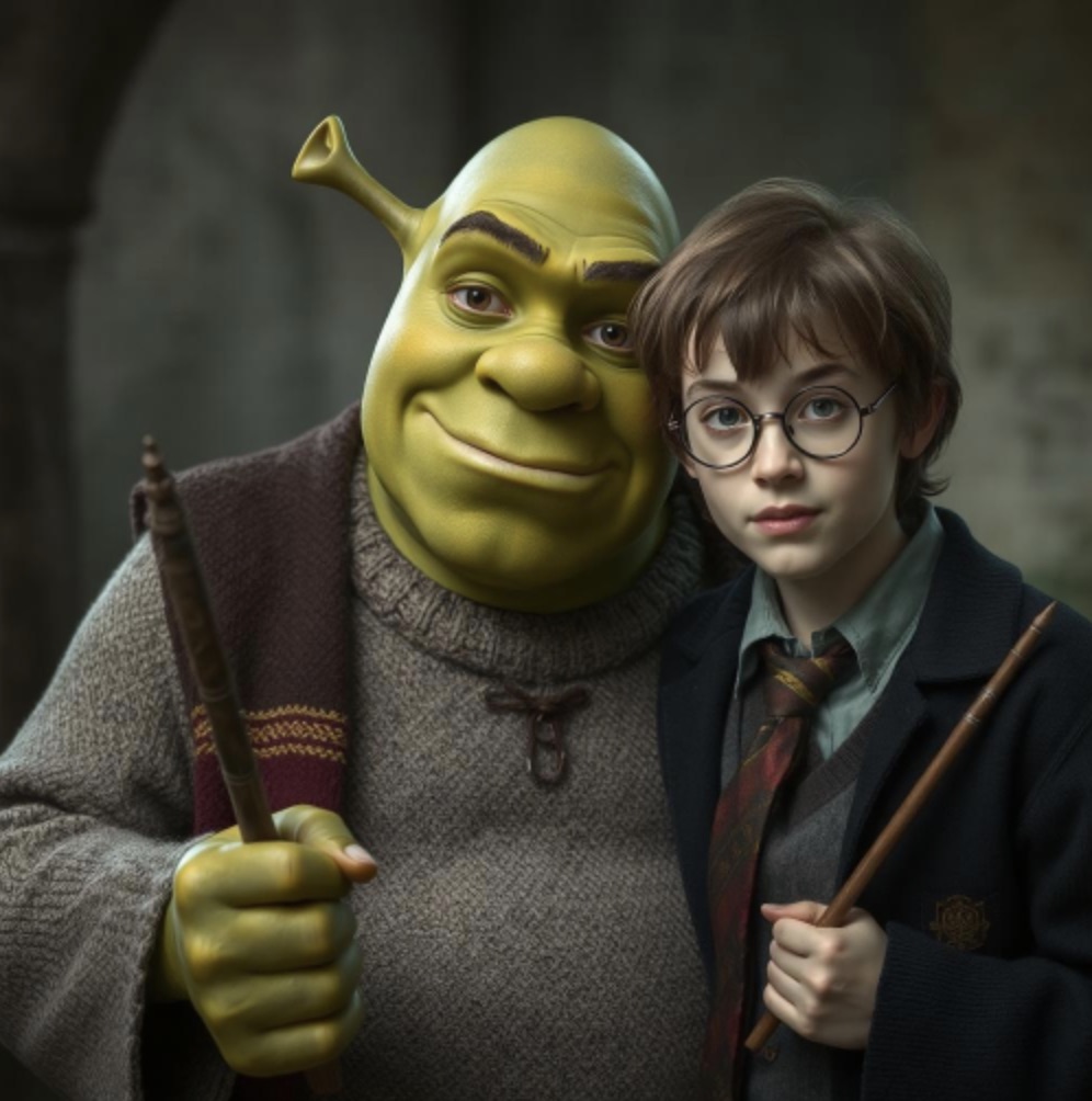 Shrek and Harry Potter