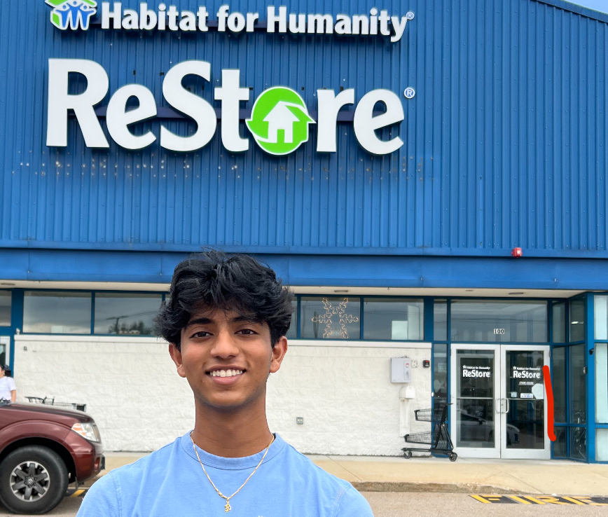 a picture of me at the ReStore