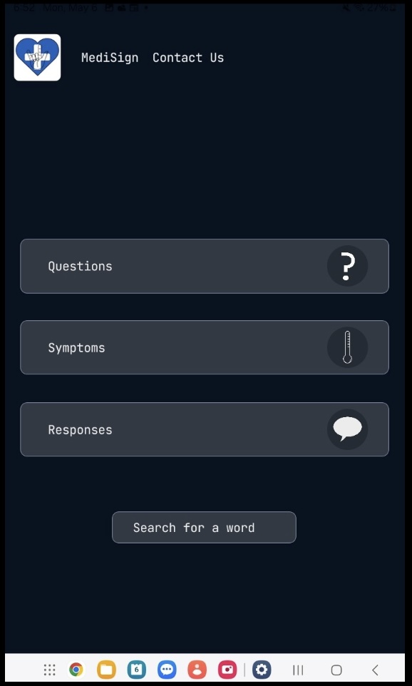 MediSign Home Screen
