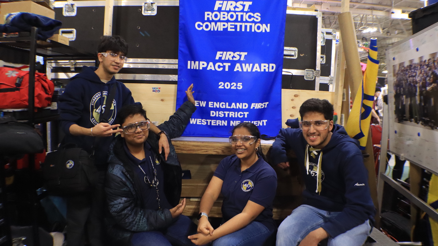 blue banner
