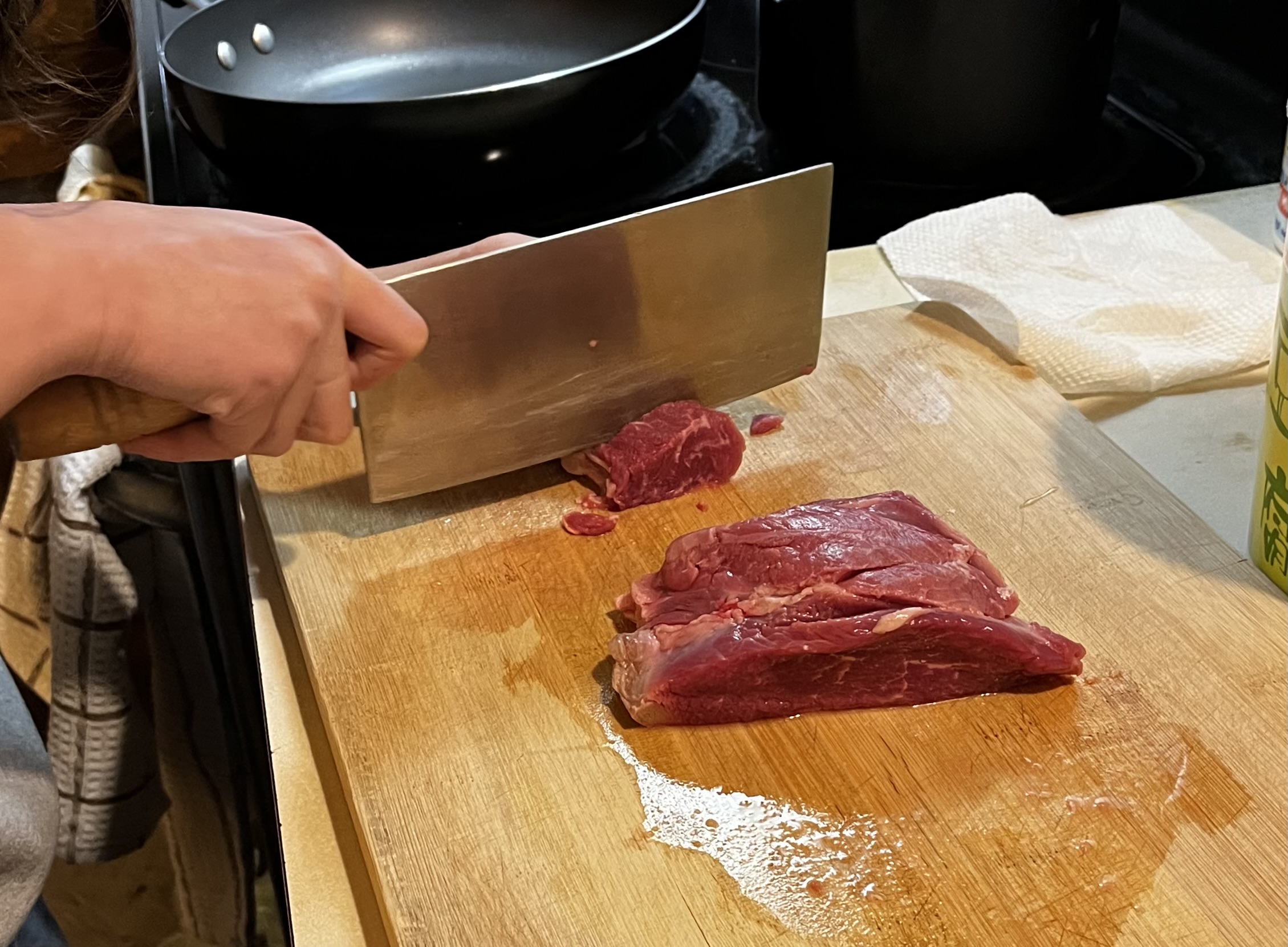 Cutting Cumin Lamb