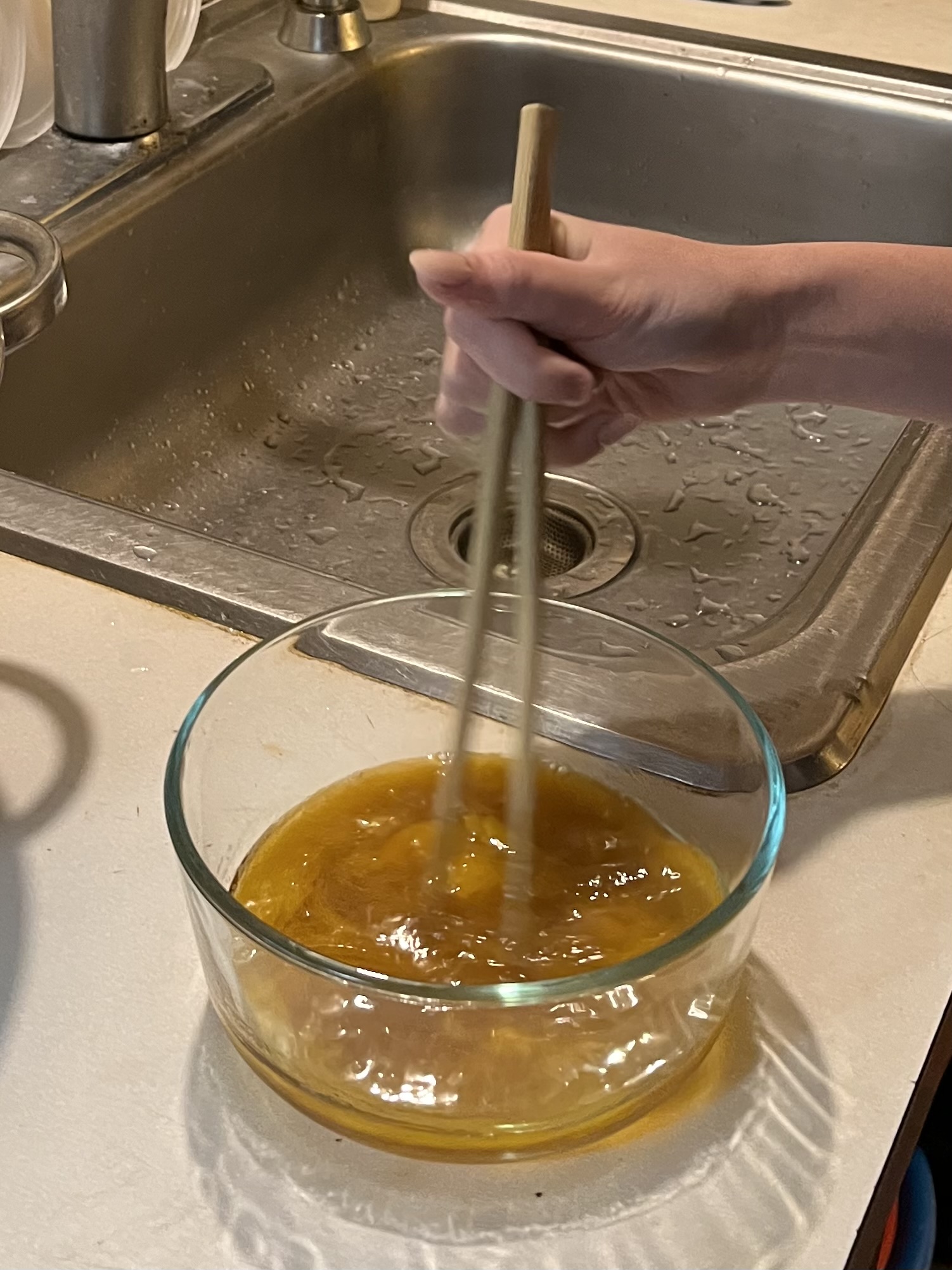 Mixing Egg Mixture (Pre Water)