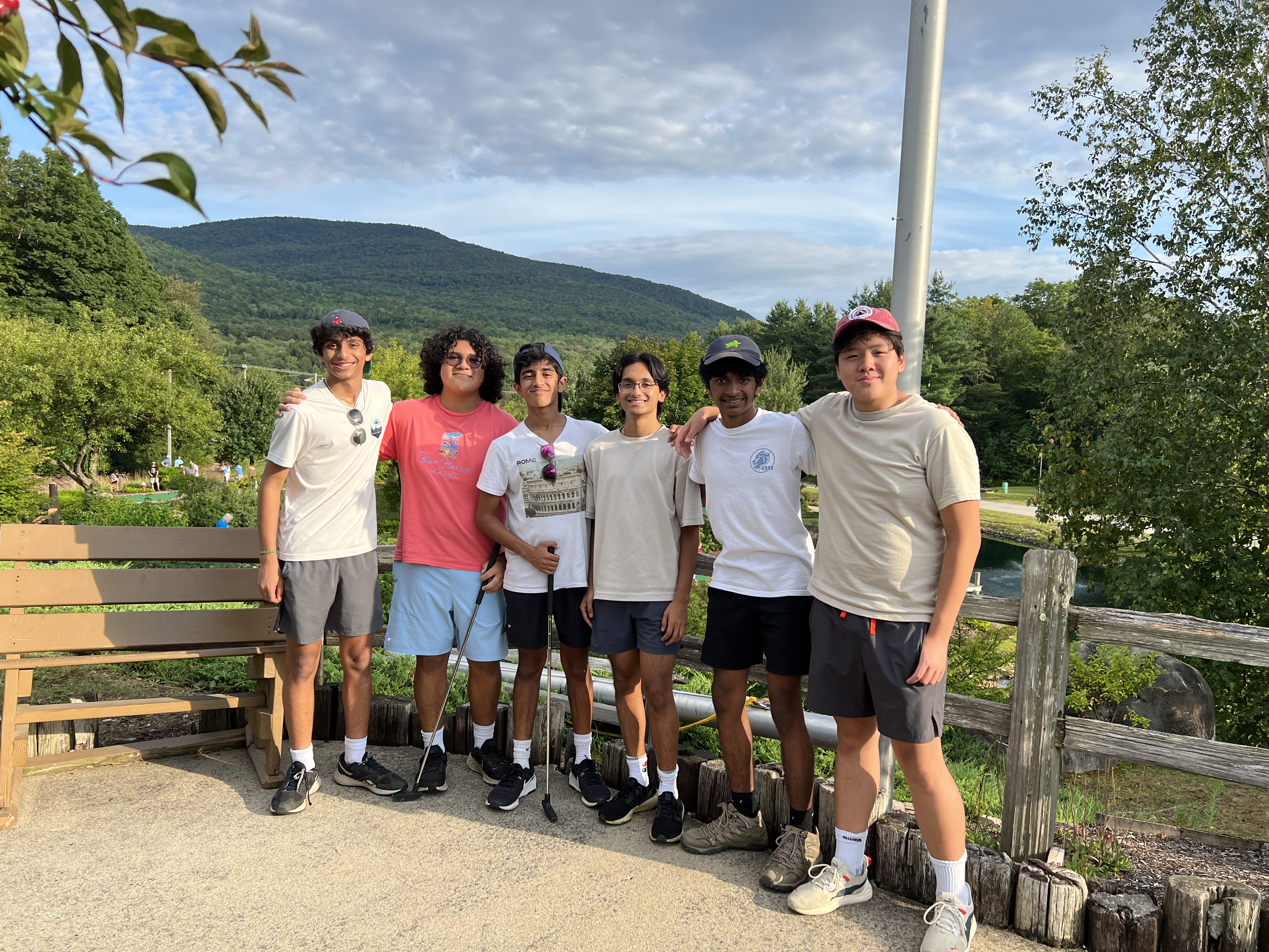 Friends and I golfing in NH