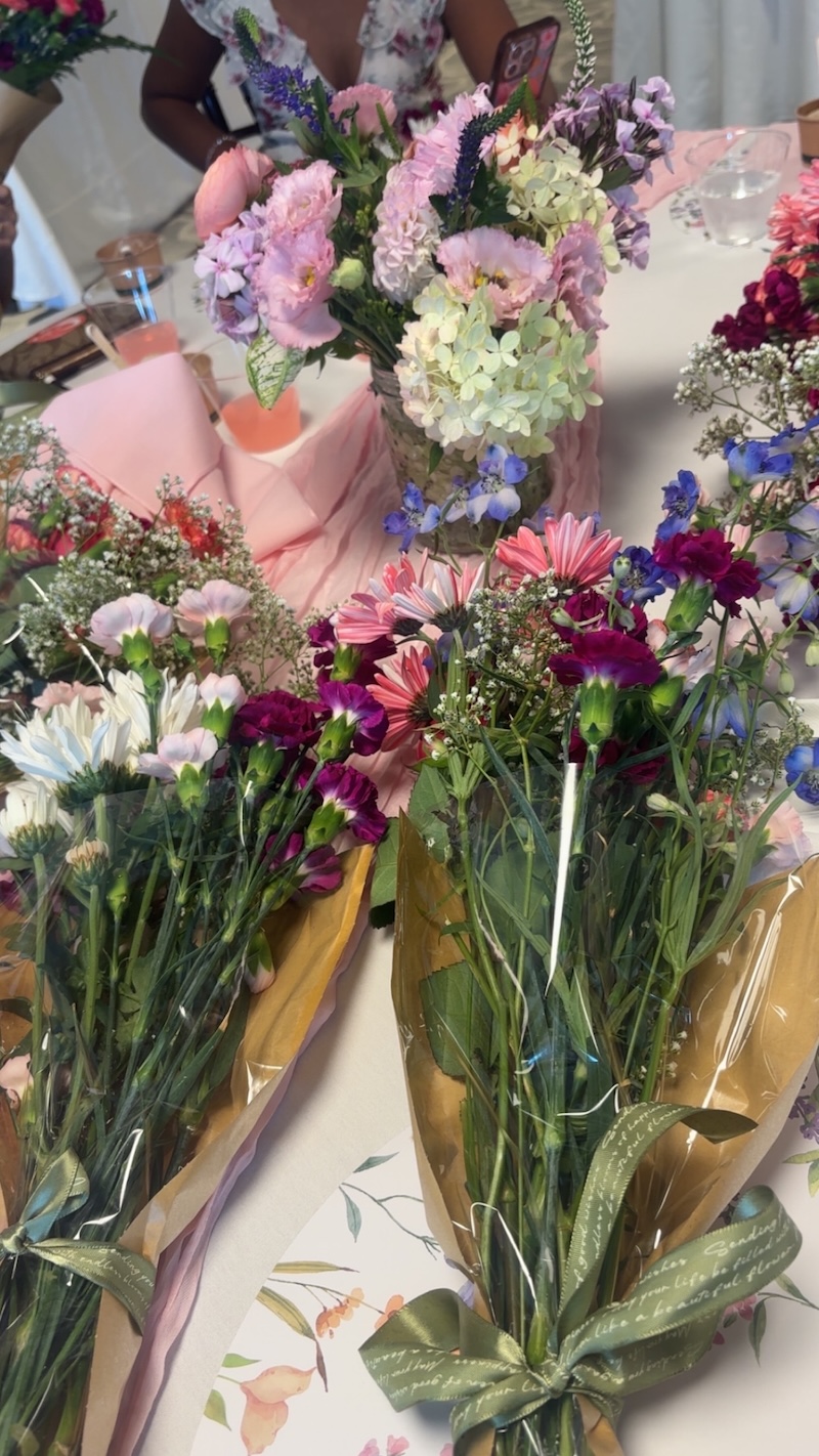 Bouquets me and my friends made!