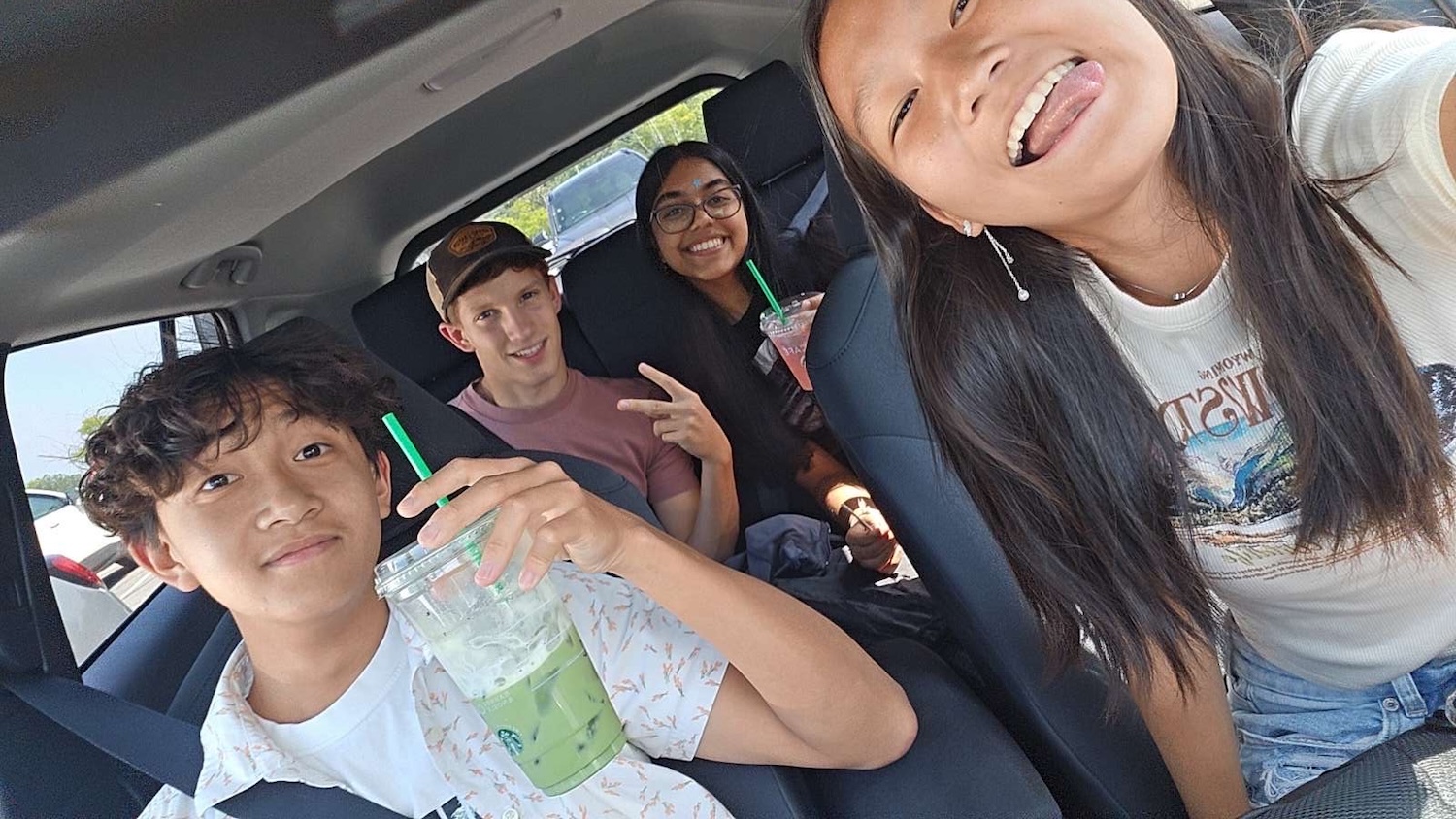 My friends and I hanging out at Blackstone Valley Shoppes!