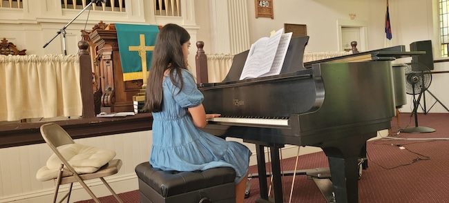 Me at my most recent piano recital!!