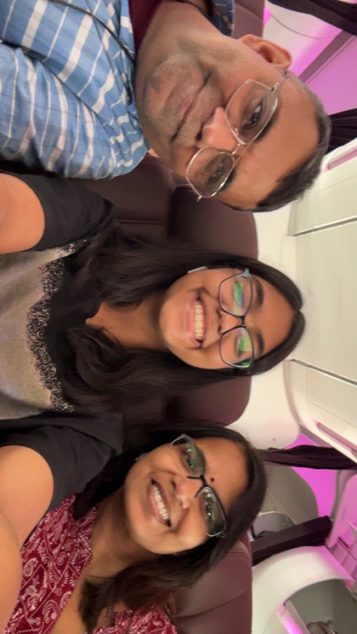 Me and my parents on a plane!