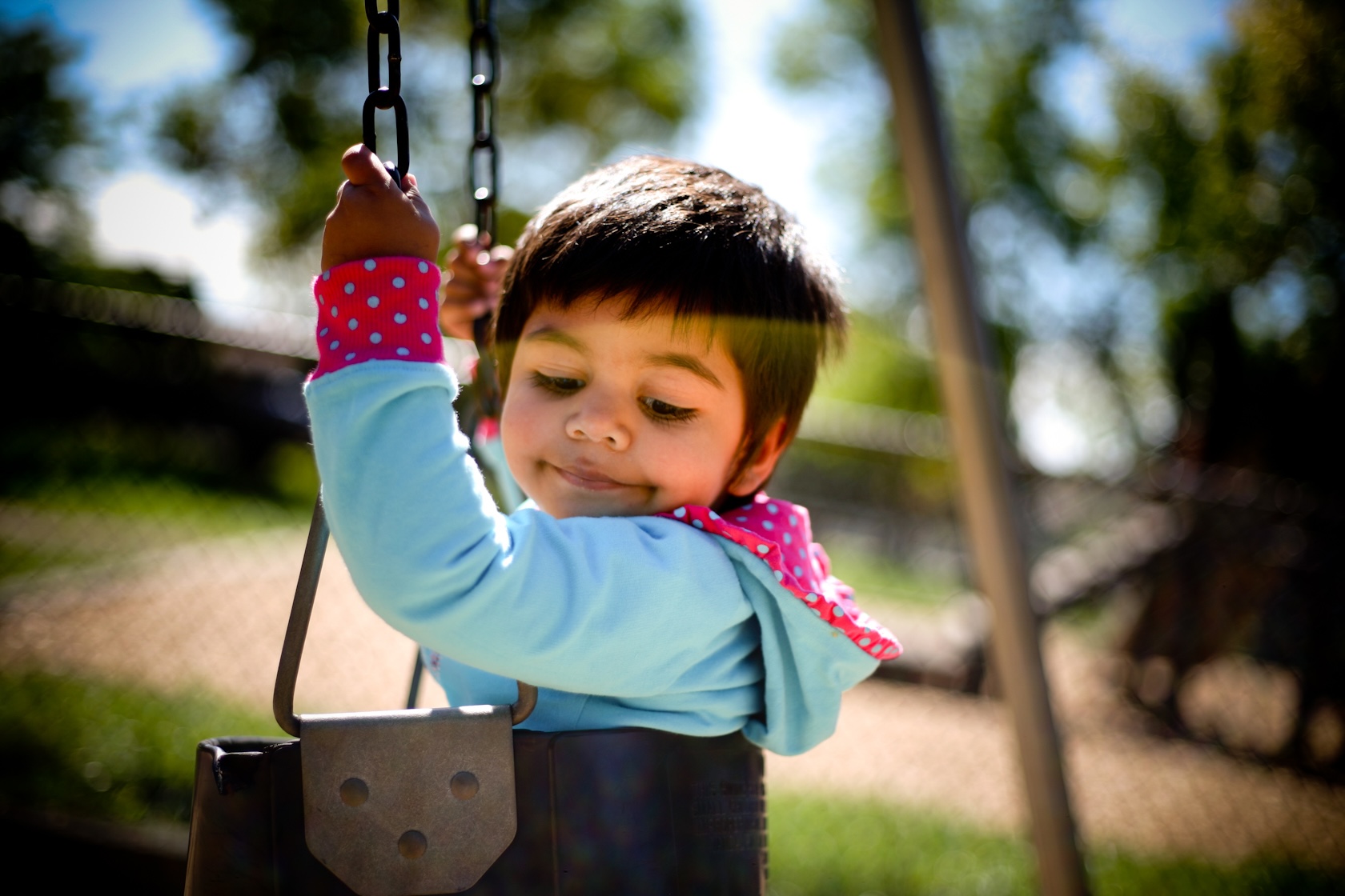 Young me on a swing!