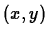 $ (x,y)$