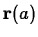$ {\bf r}(a)$