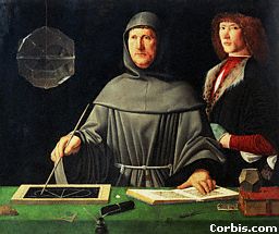 Fra Luca Pacioli 
with Mathematical Instruments