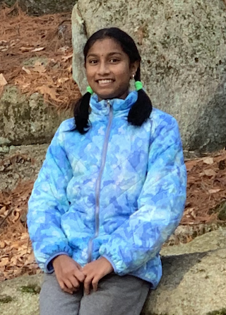 girl with two braids