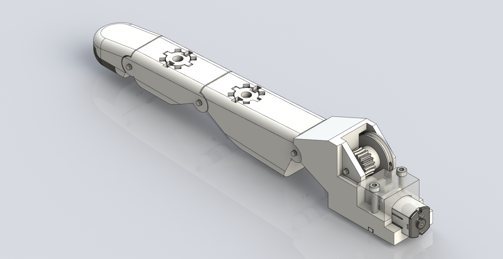 A rendering of the fourth version of the index finger