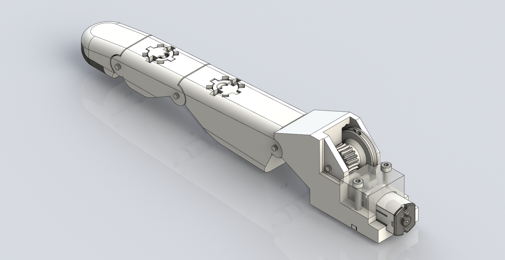 A rendering of the fifth versino of the index finger