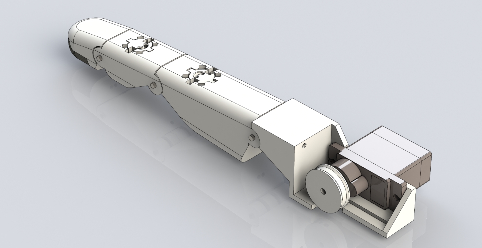 A rendering of the sixth version of the index finger